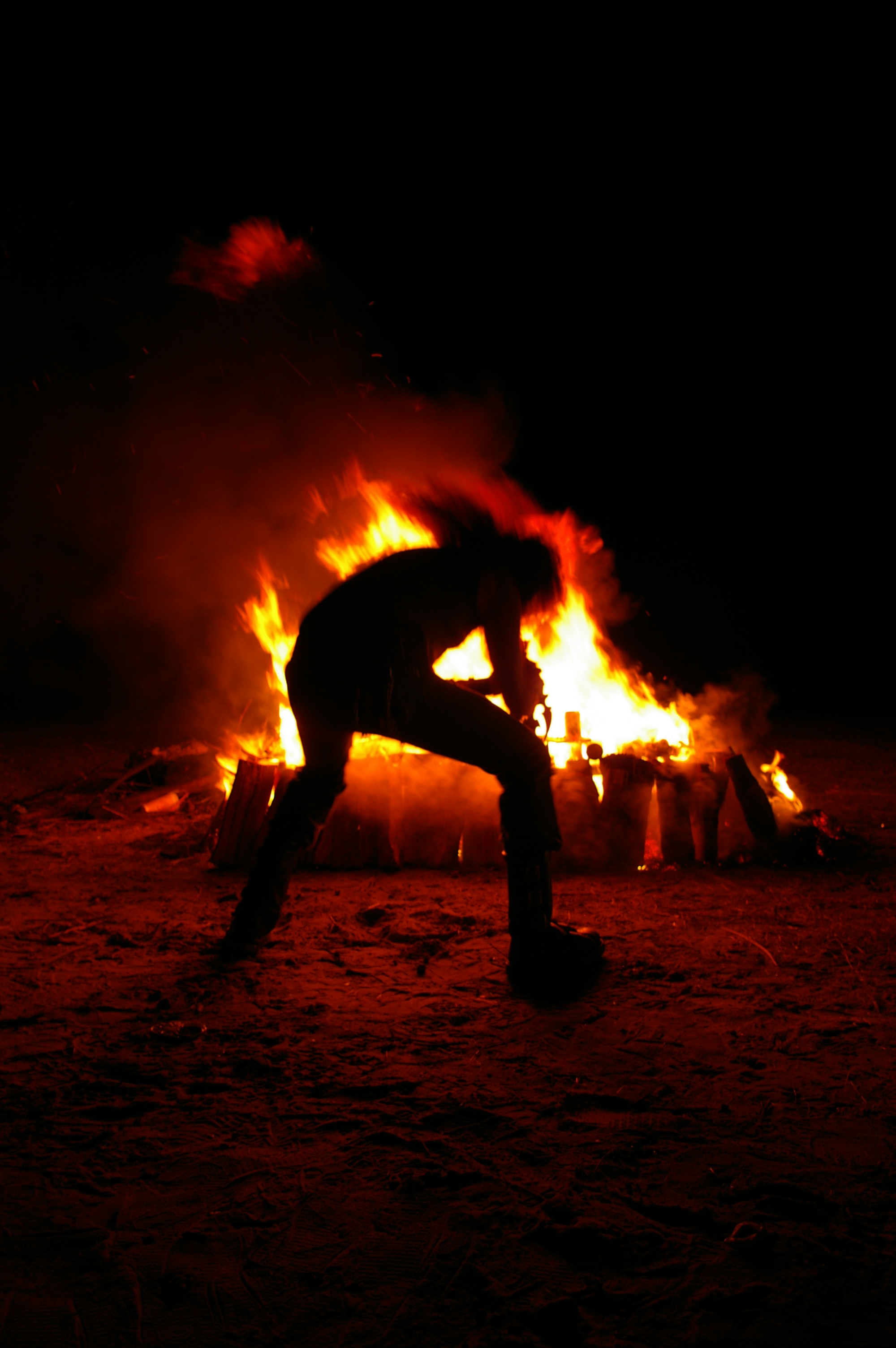 Brian Vorisek setting the sword